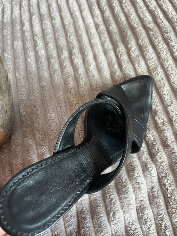 Mules noires - Yves saint Laurent - 37,5 - photo numéro 8