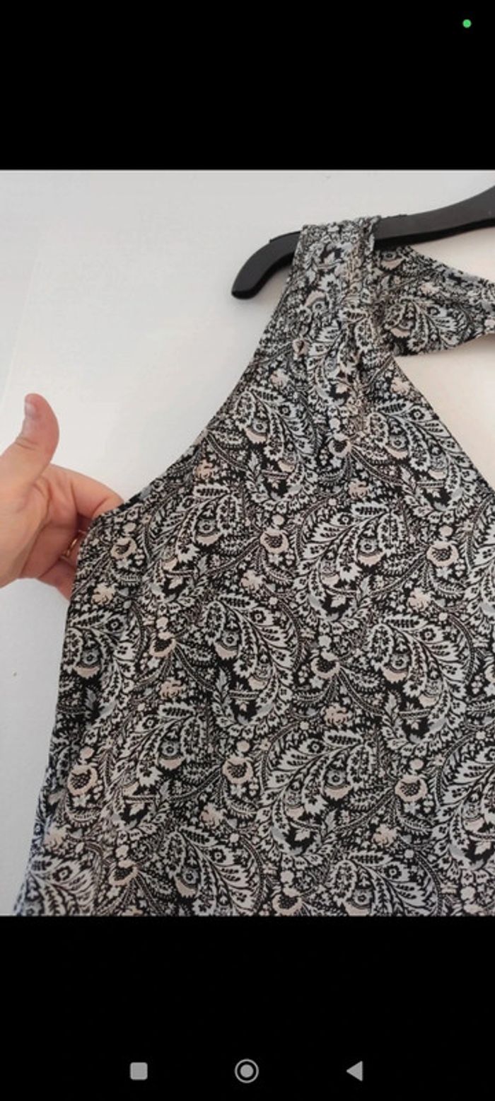 Robe légère à motifs noire et blanche taille M Gap - photo numéro 3