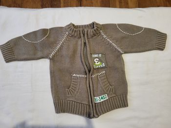 1 pull zippé garçon 3 mois 