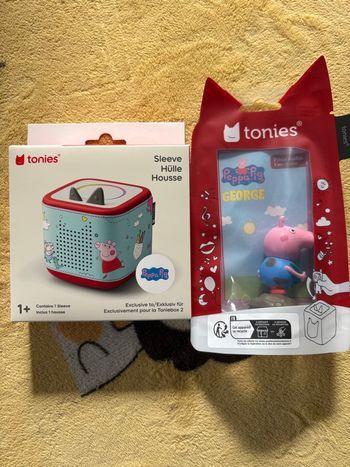 Neuf scellé housse et tonies peppa piG