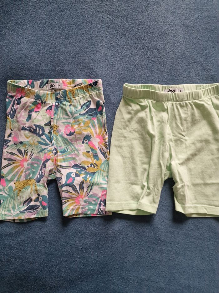 Lot de 2 leegings shorts 3ans