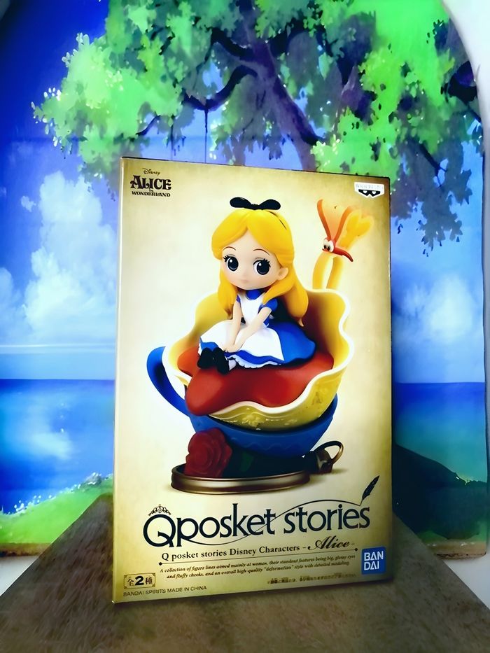 Alice in Wonderland - Figurine Alice Q Posket Stories Disney Characters Ver. A - banpresto - photo numéro 2