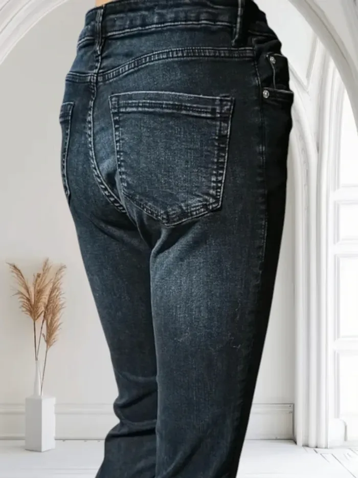 jean Mango modéle,coupe skinny,taille haute,texture stretch - photo numéro 6