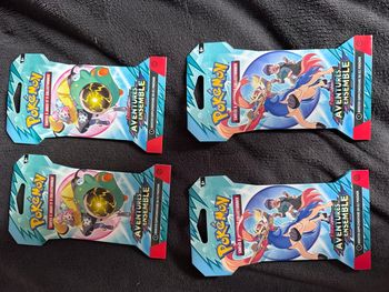 4 booster Pokémon aventure ensemble 