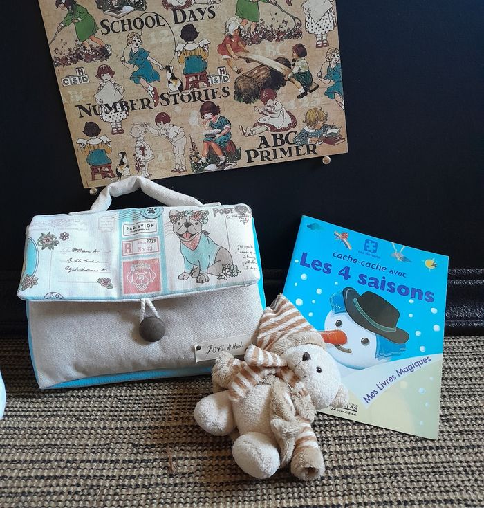 Cartable "Sacadou" fait main - photo numéro 7