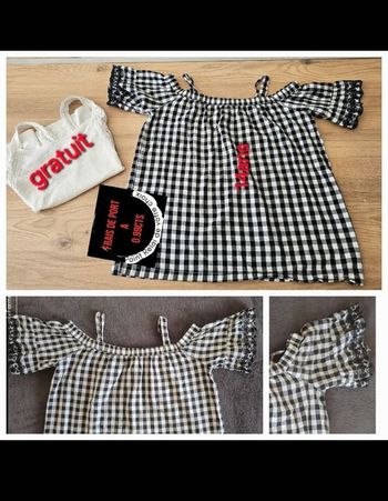 Débardeur / Tee-shirt / haut fluide 14ans fille + 1 gratuit