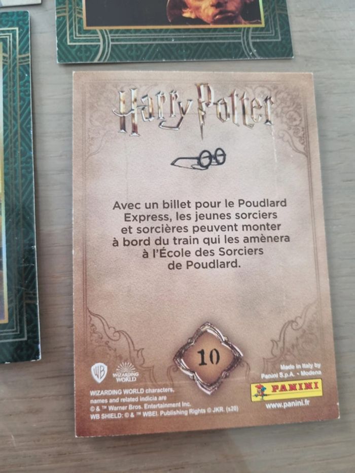 Lot cartes panini harry potter - photo numéro 2