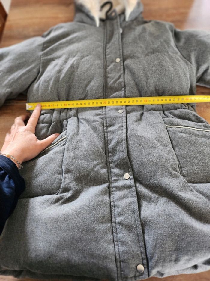 Manteau chaud intérieur polaire Gemo 12 ans en excellent état avec capuche - photo numéro 7