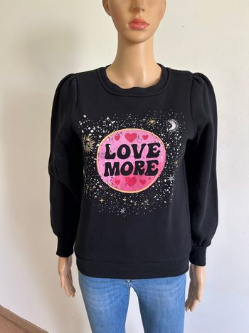 Sweat noir à manches longues Naf Naf taille S excellent état 