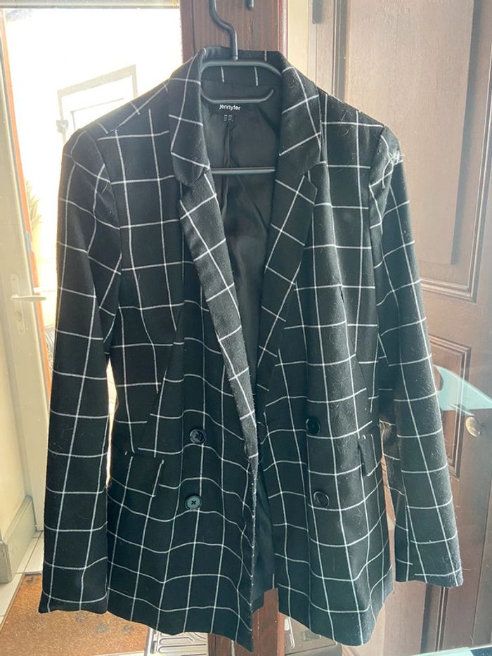 Blazer à carreaux Jennfyer - photo numéro 7
