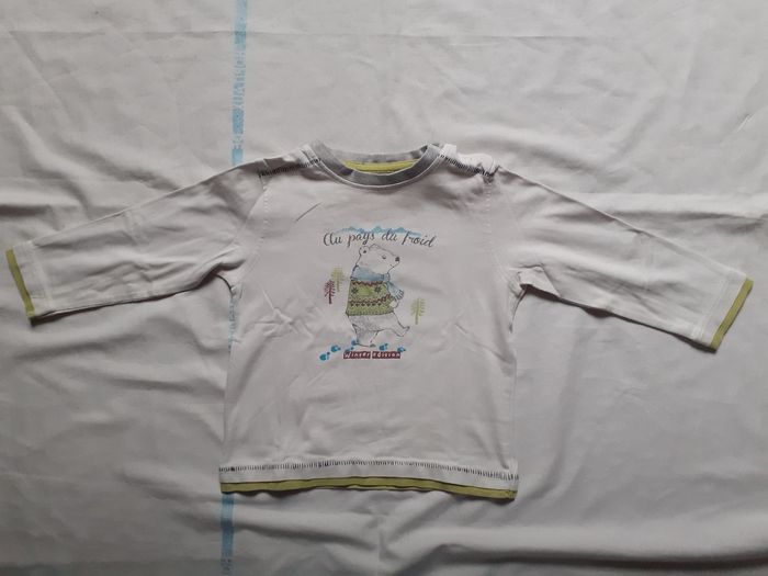 Sweet blanc bord pistache motif ours blanc