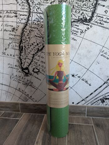 Tapis yoga/pilates/fitness TPE bicolore neuf