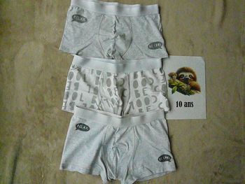 Lot de 3 boxers Taille 10-12 ans (n°1)