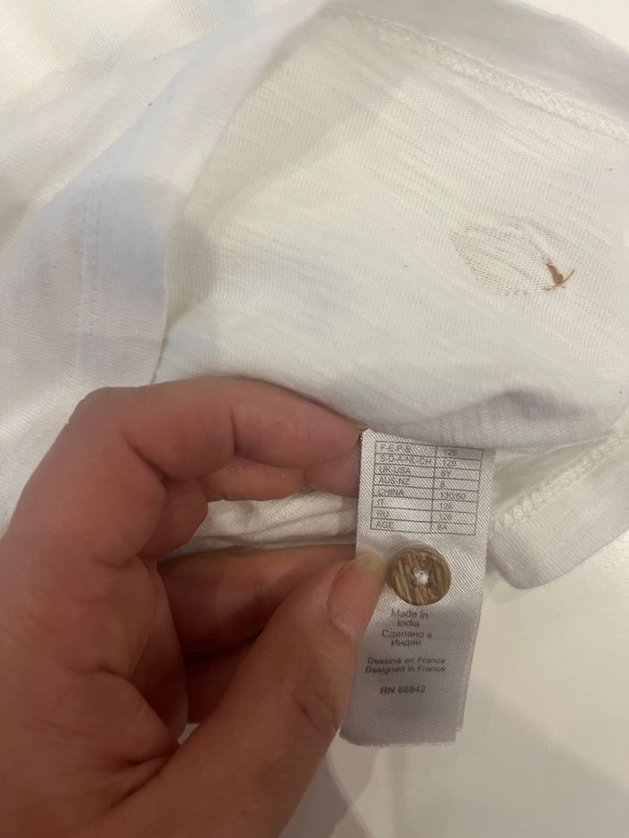 Teeshirt blanc la Redoute 8 ans - photo numéro 4