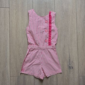 Combi short rose . Été. Fille 5 ans. Marque Sergent Major 