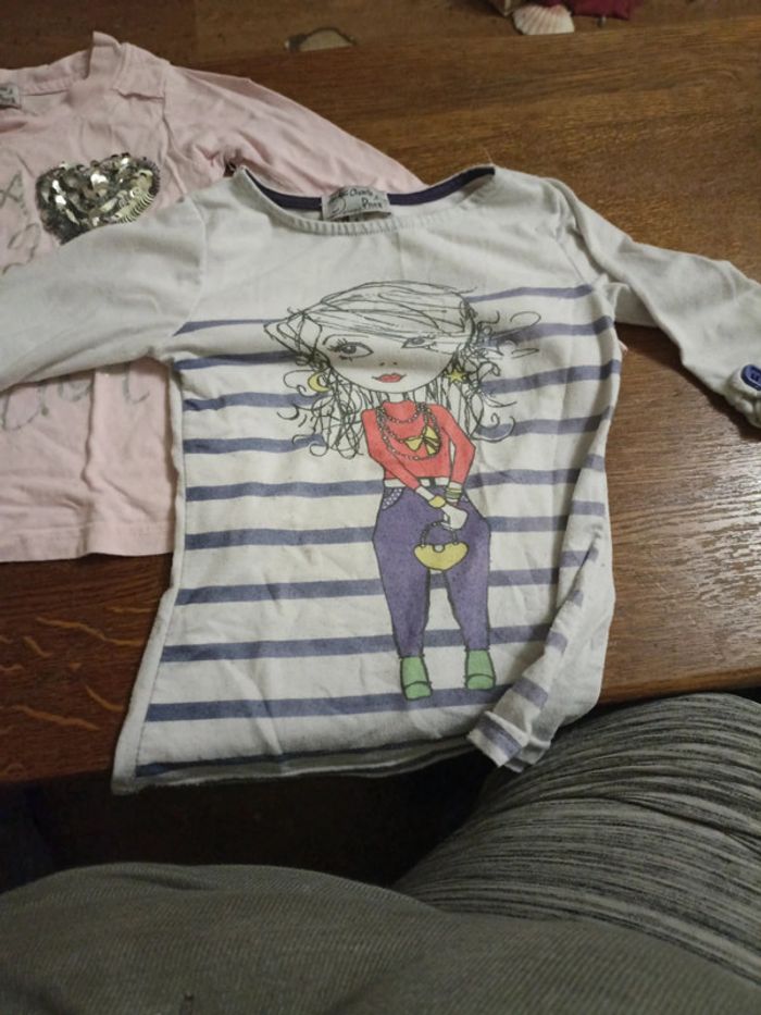 2 t-shirts manches longues - photo numéro 2