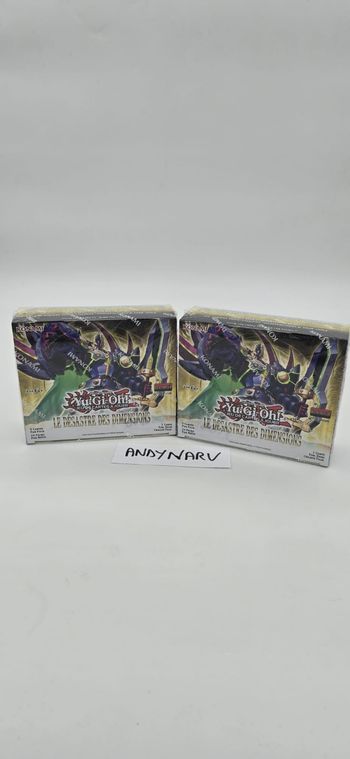 Lots de 2 Displays officielles Yu-Gi-Oh ! Desastre des Dimensions