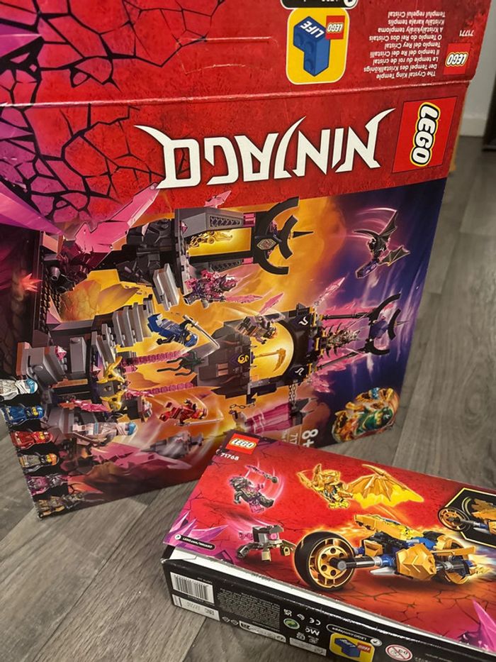 Lego Ninjago en vrac avec boites et pièces manquantes dans les deux boîtes. Les sachets sont ouverts - photo numéro 18