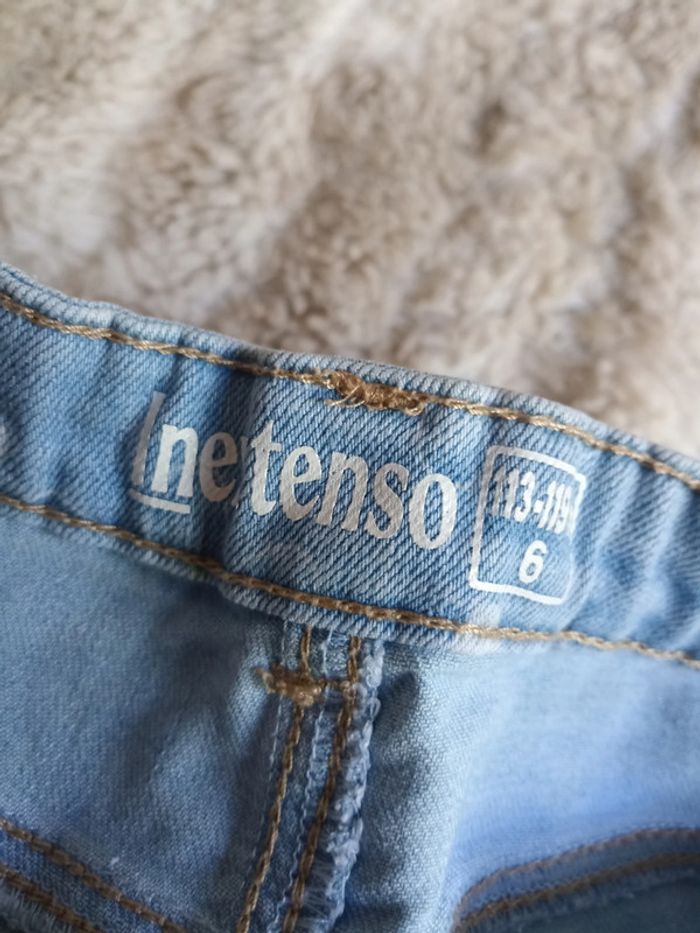 Short en jean bleu à fleurs, 6 ans - In extenso - photo numéro 9