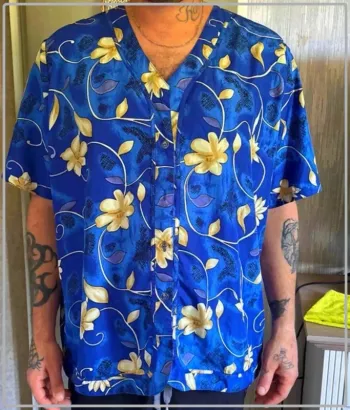 Chemise fleurie homme taille 44