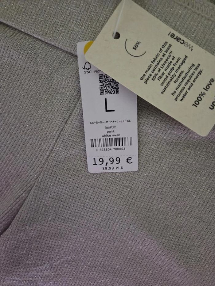 pantalon Undiz argenté taille L - photo numéro 5