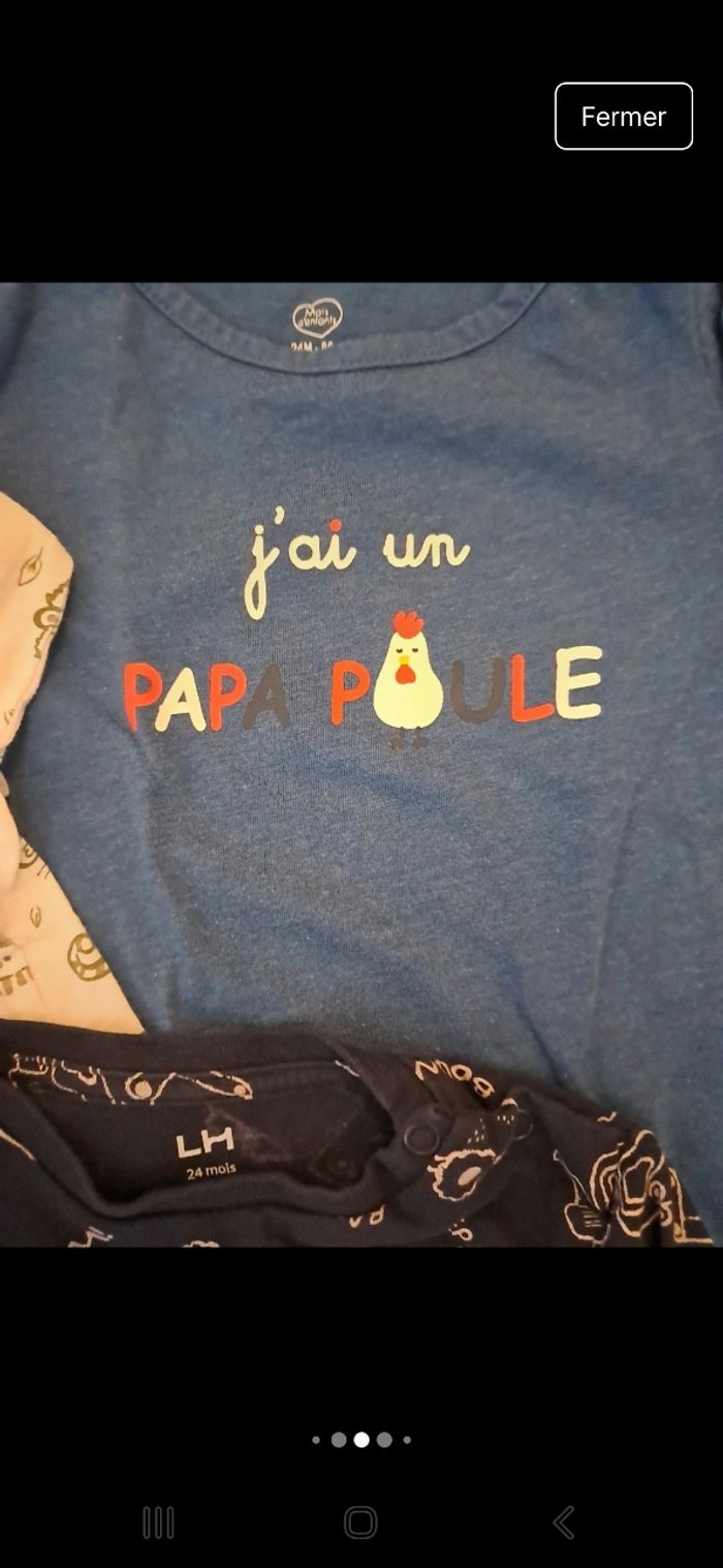 Lot de 4 tee-shirt manches longues 24 mois - photo numéro 4