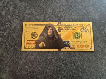 Billet OR à collectionner Sith Palpatine Star wars