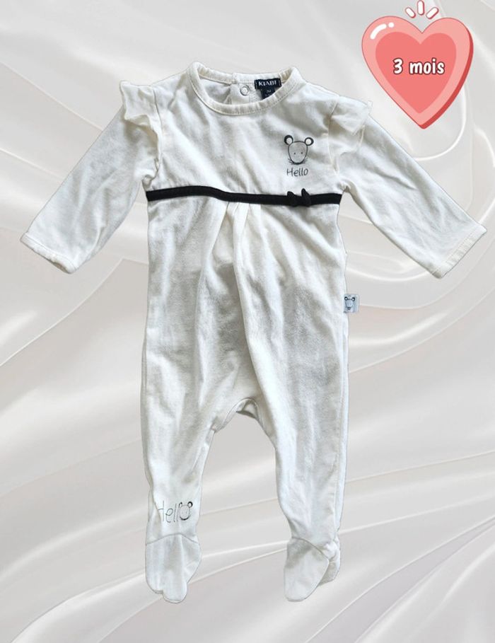 Pyjama grenouillère fille 3 mois