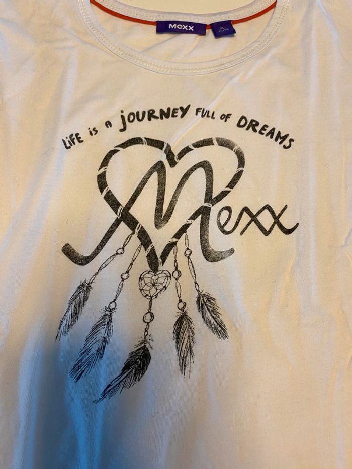 Tee shirt ML blanc Mexx 10 ans - photo numéro 3