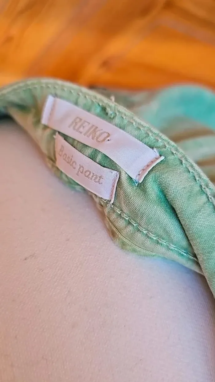 Pantalon Reiko Sandy vert taille 27 - photo numéro 6