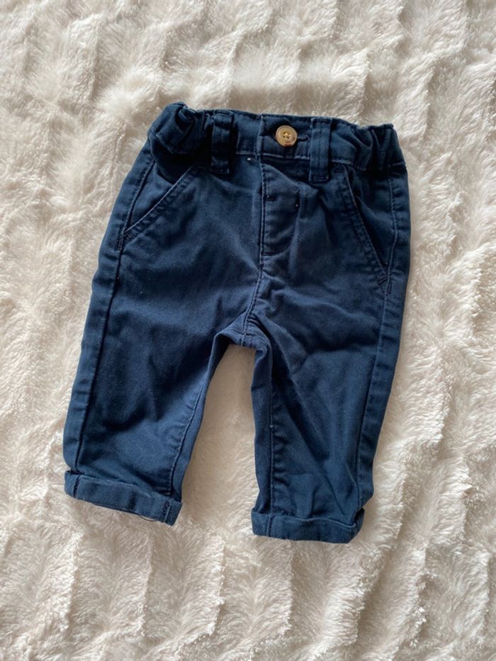 Chino kiabi bleu marine