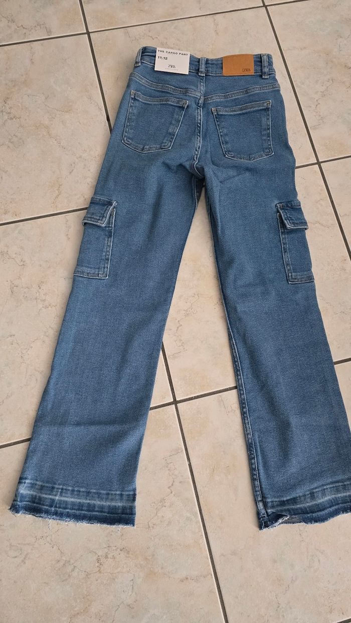 (Neuf non porté) 🏷🥰😍superbe  jeans cargo 12 ans fille 😍🥰 - photo numéro 3