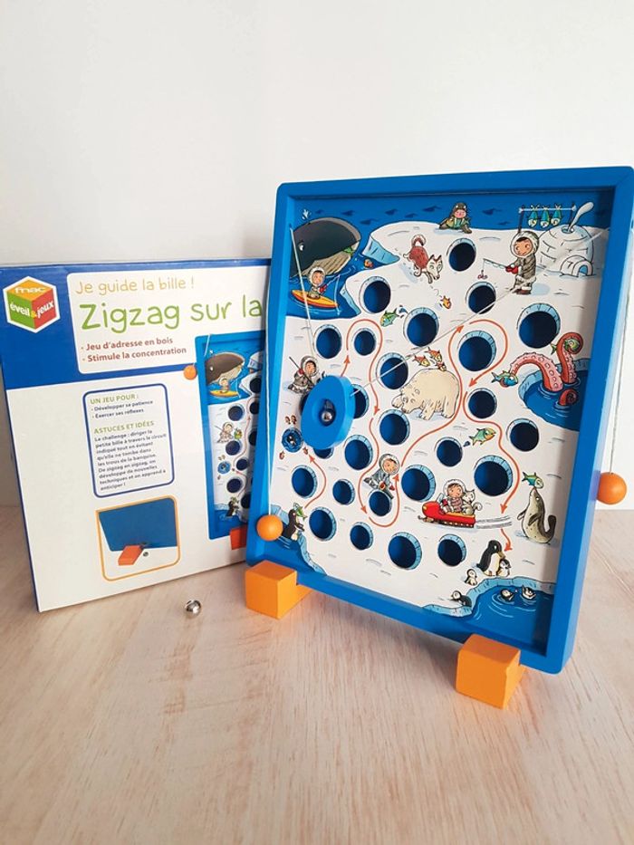 Zigzag sur la banquise jeu d'adresse en bois Fnac éveil et jeux - photo numéro 19
