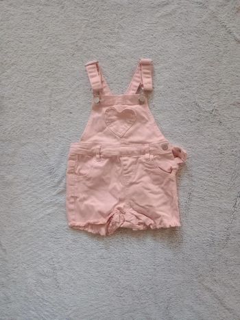 Combishort 12-18 mois rose tendre c48