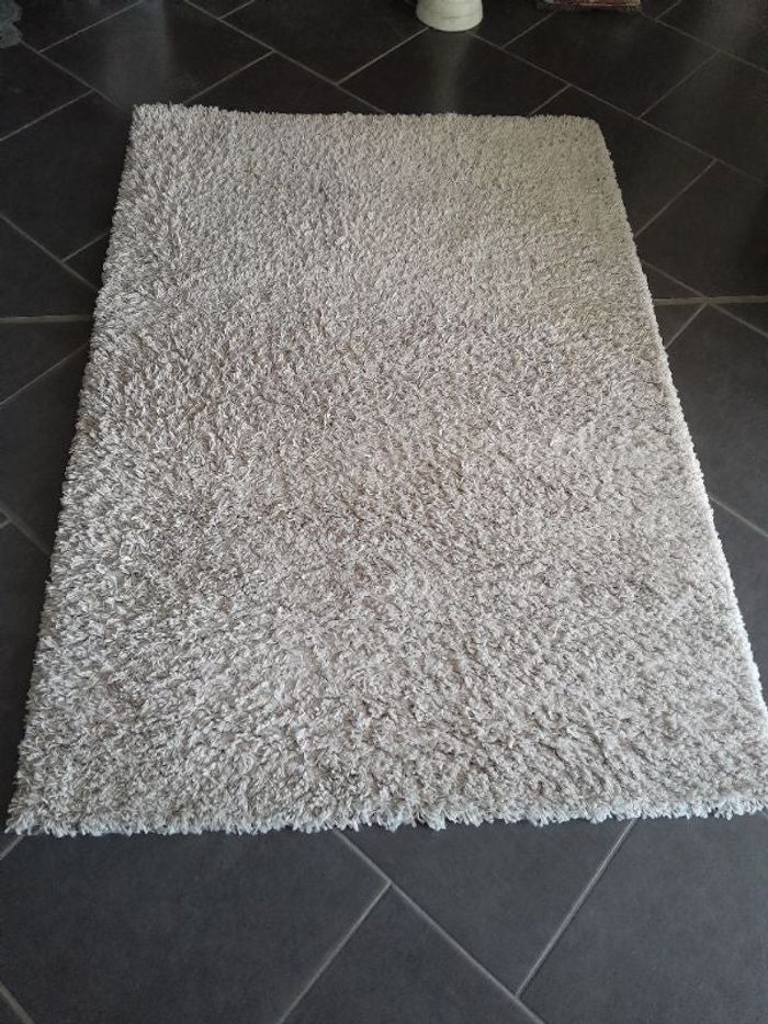 Tapis poids long couleur crème 170x 120 cm