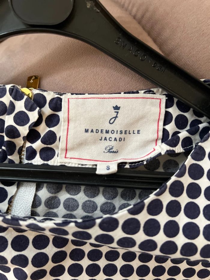 Blouse à pois manches courtes fermeture dos 12 ans - Mademoiselle Jacadi - photo numéro 5
