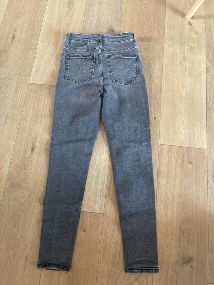 Jean gris slim taille haute - photo numéro 3