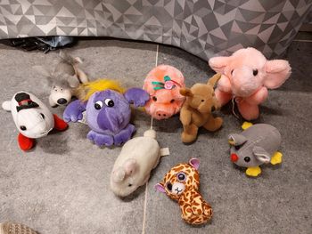 Lot 9 petites peluches