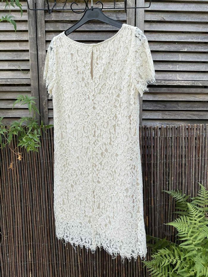 Robe dentelle crème femme - photo numéro 2