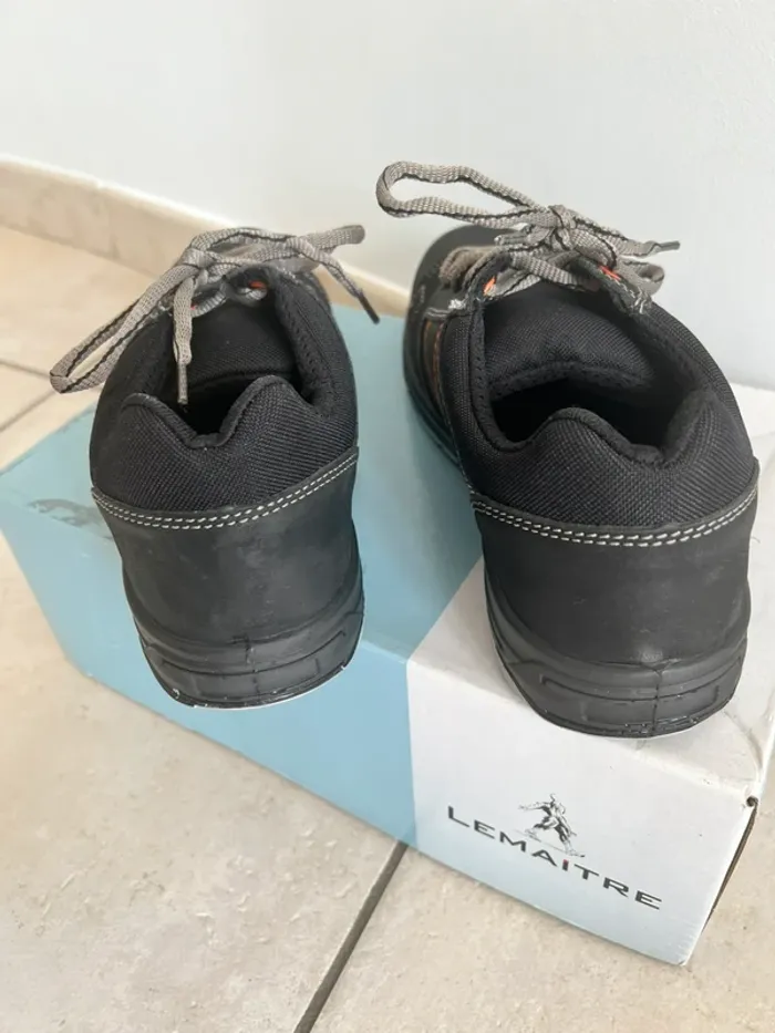 Chaussures de sécurité Lemaitre noir orange - photo numéro 5
