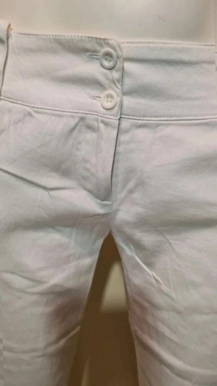 Pantalon blanc coupe droite - photo numéro 3
