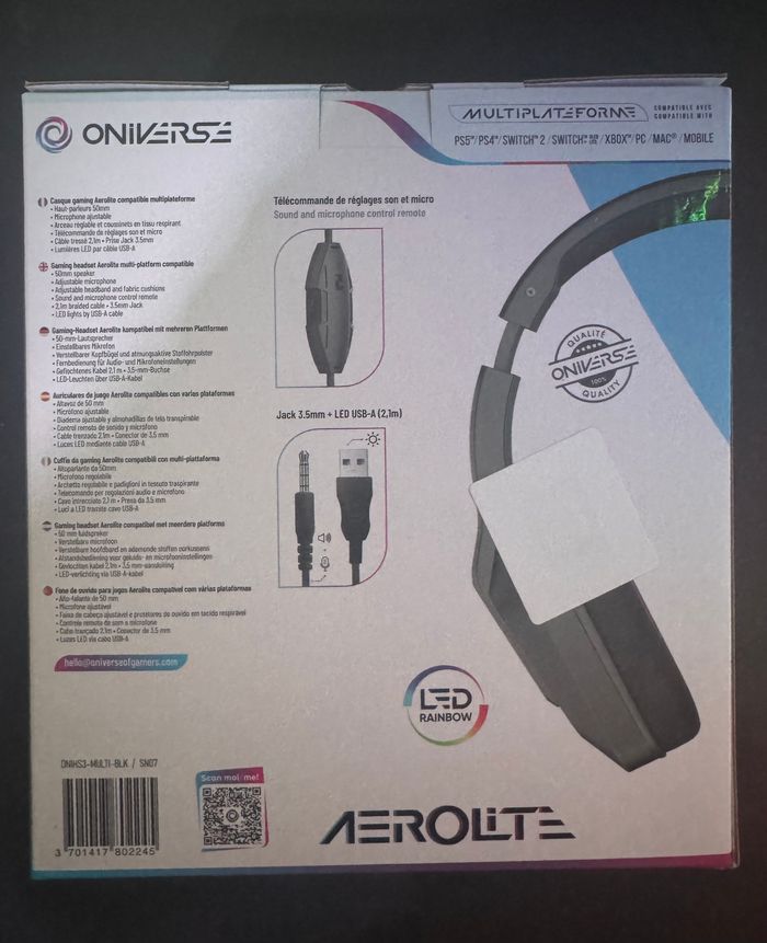 Casque Gaming Oniverse Aerolite - photo numéro 2