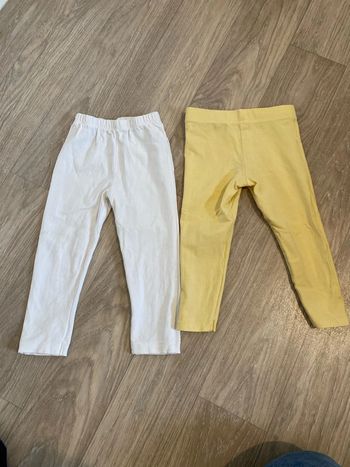 Lot de 2 leggings 24 mois / 2 ans