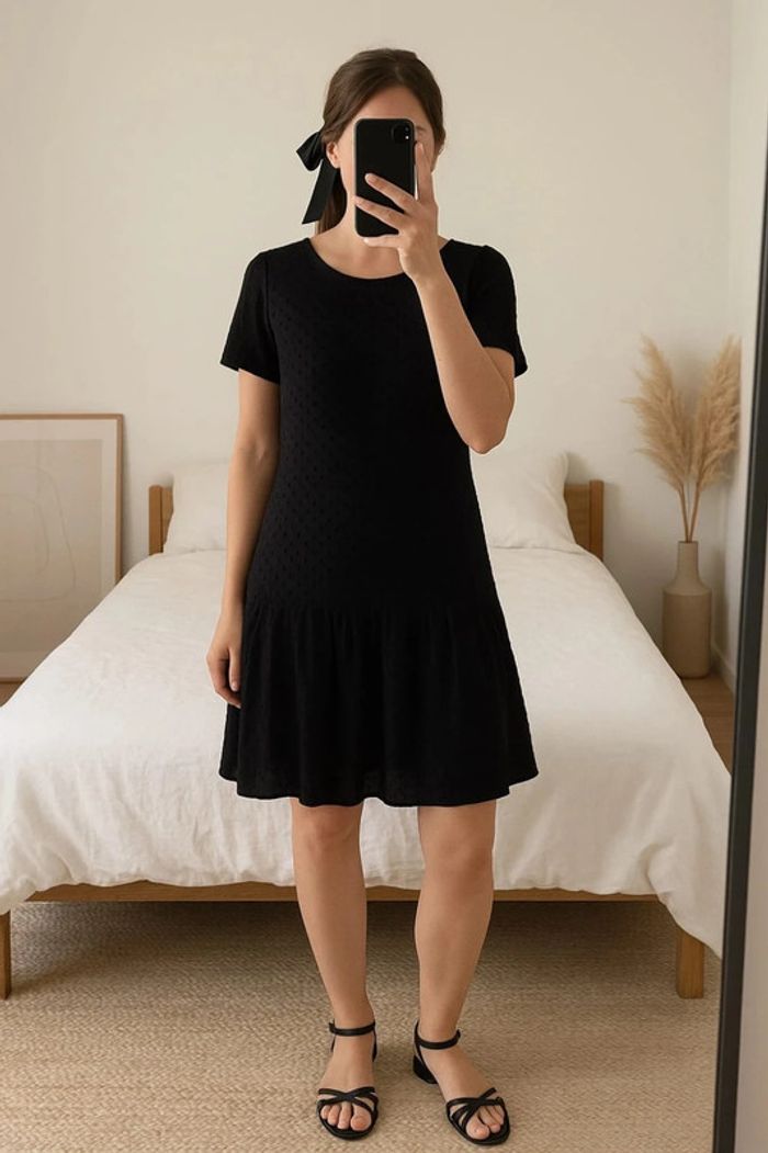Robe noire fluide style charleston Sézane Taille 36