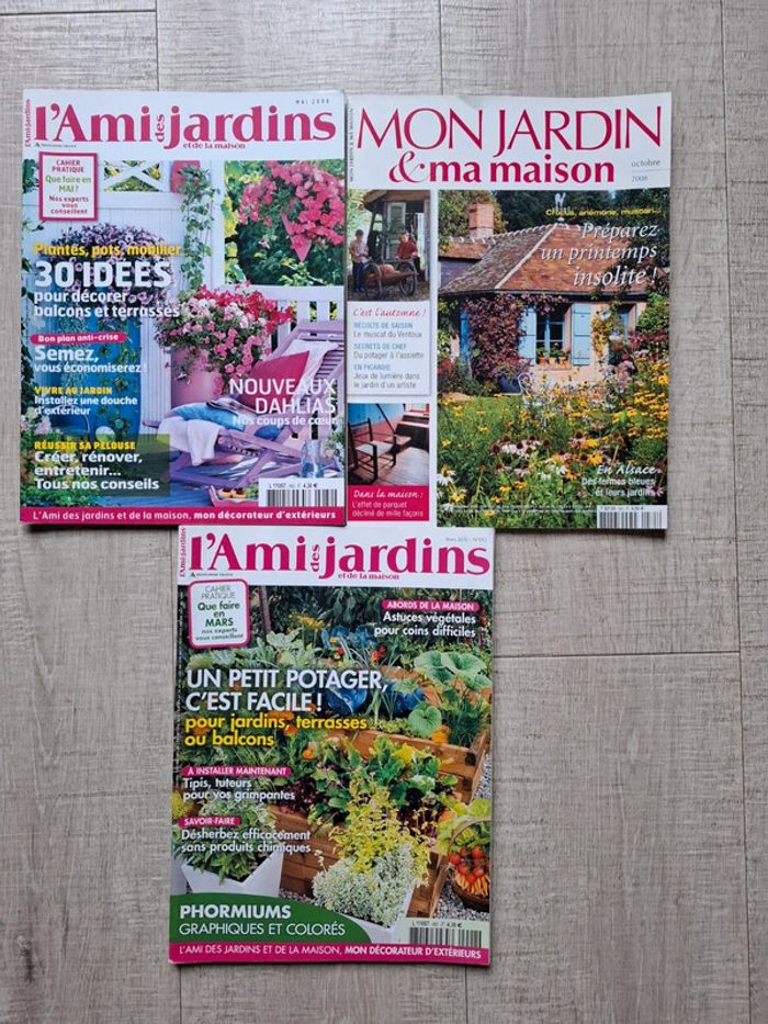 Lot de 3 magazines L ami des jardins et de la maison - photo numéro 1