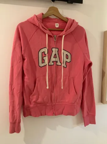 Sweat veste à capuche GAP rose