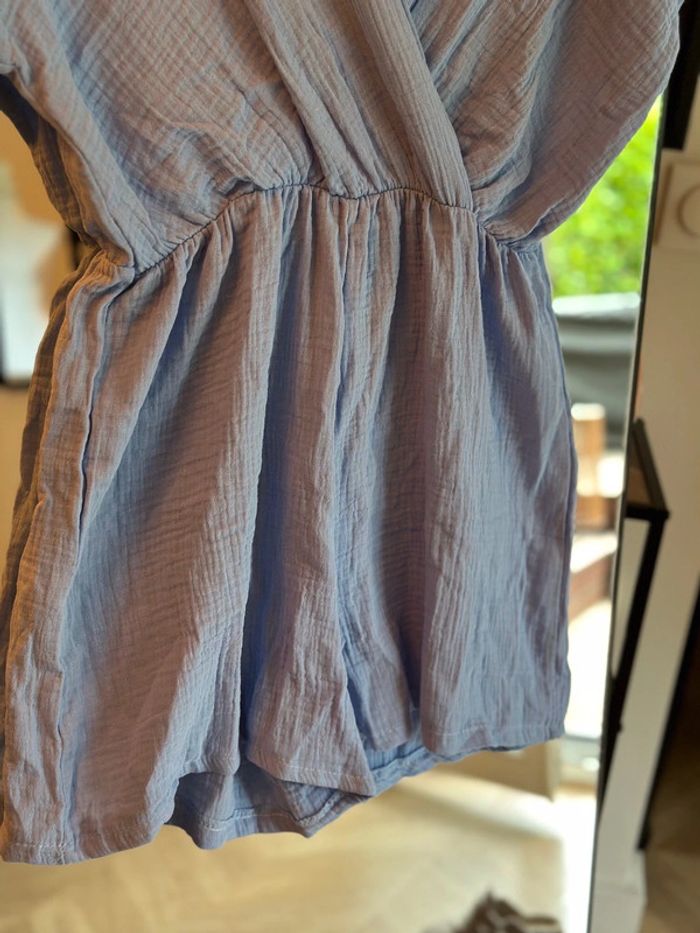 Combishort oversize bleu gaze de coton – Neuf T.U - photo numéro 5