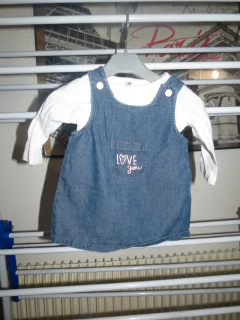 Robe + t-shirt 3 mois fille 