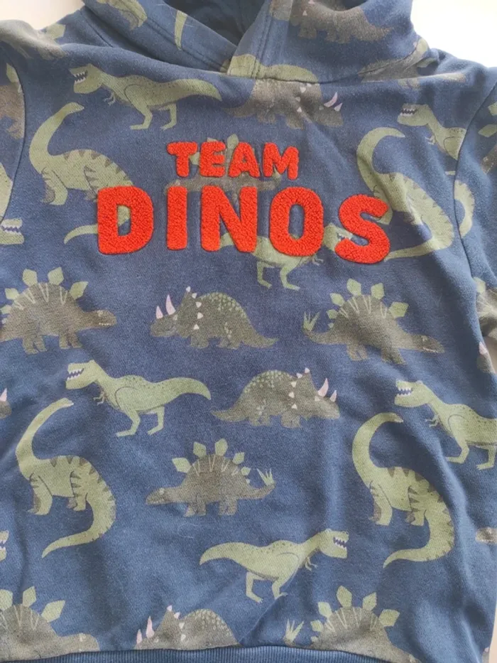 Sweat à capuche dinosaure - photo numéro 2