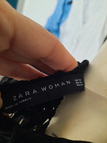 Haut macramé noir Zara 34 neuf sans étiquette #lora11femme34